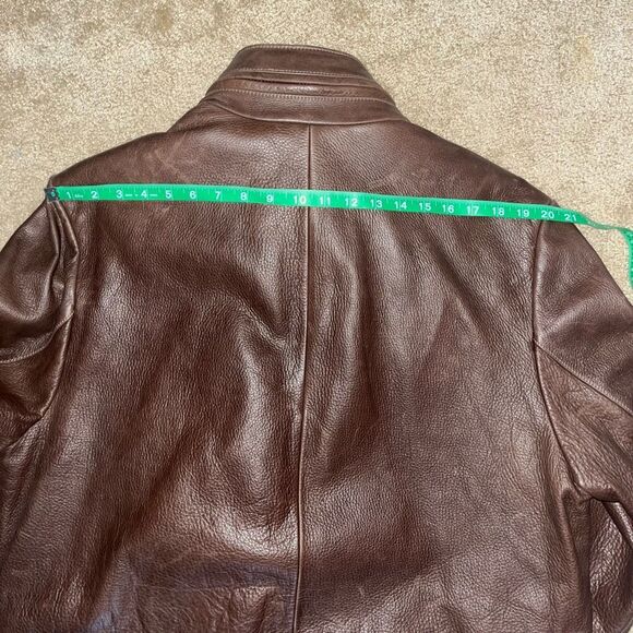 Wilson Pelle Jacket Mens Large Brown Leather - Picture 9 of 11
